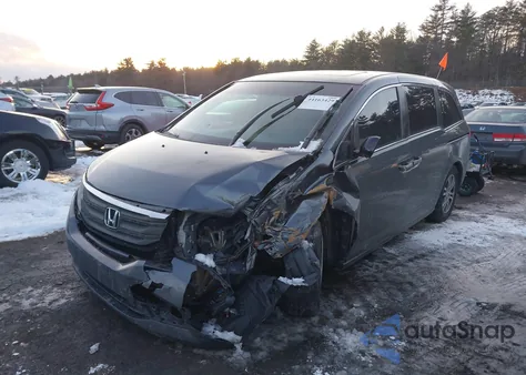 2012 Honda Odyssey Ex-L из США, поврежденный, VIN 5FNRL5H67CB037430